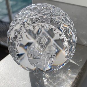 Waterford Crystal Baseball Collectible